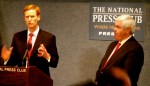Dr. Ivan Sascha Sheehan at the National Press Club with Speaker Newt Gingrich on September 10,&nbsp;2012