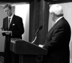 Dr. Ivan Sascha Sheehan at the National Press Club with Speaker Newt Gingrich on September 10,&nbsp;2012