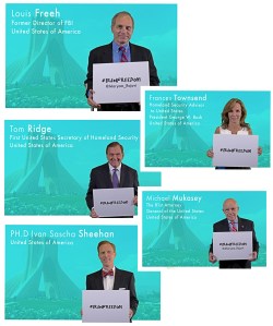 Louis Freeh, Tom Ridge, Ivan Sascha Sheehan, Frances Townsend, Michael Mukasey