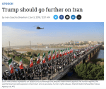 SHEEHAN | Trump Should Go Further on Iran | Washington Examiner | 5 JAN&nbsp;2018